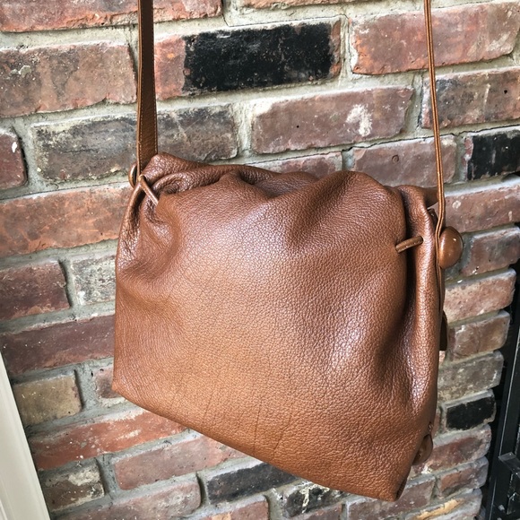 Carlos Falchi vintage brown Buffalo leather signature tote - Picture 5 of 16